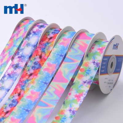 25mm Rainbow Printed Grosgrain Ribbon