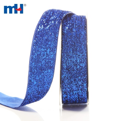 25mm Royal Blue Glitter Ribbon