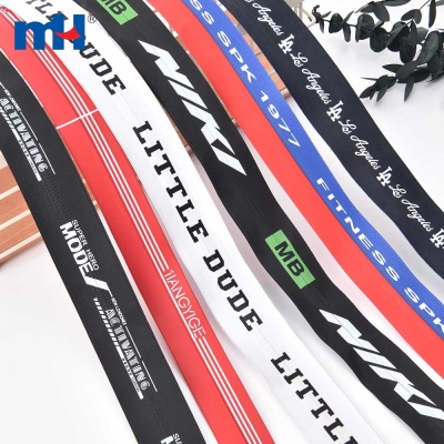 #5 Printed Waterproof Zipper Long Chain