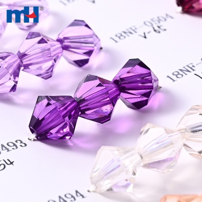 8*8mm Acrylic Bicone Beads