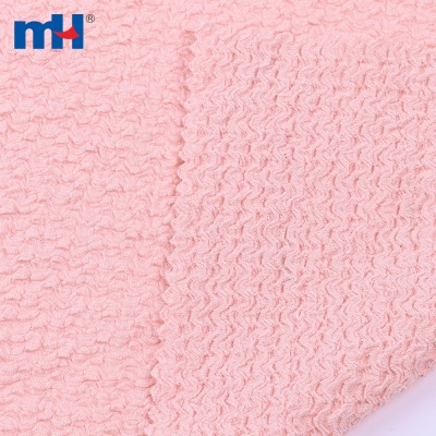 95%Polyester 5%Spandex Pink Crepe Tweed Fabric