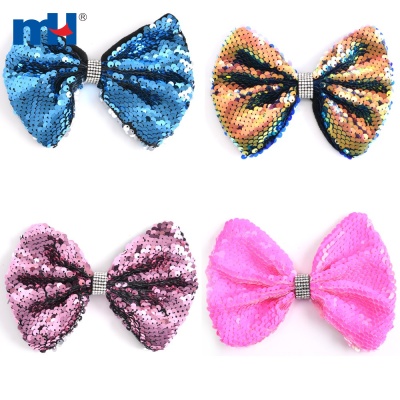Glitter Sequins Bow Clips