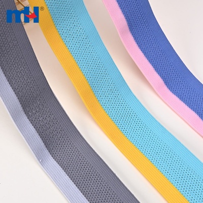 Nylon Spandex Mesh Folded Knitted Elastic Webbing