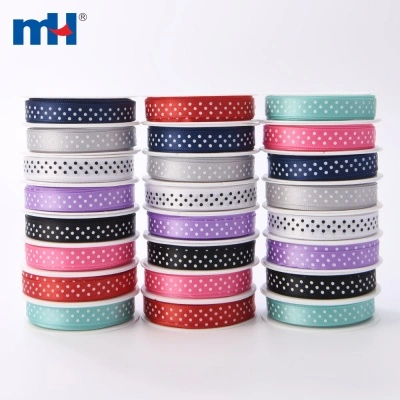 12mm Polka Dot Satin Ribbon