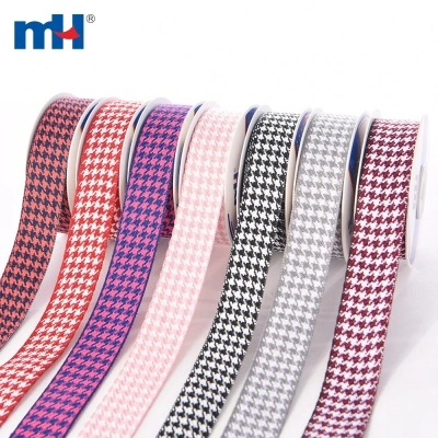 Houndstooth Woven Ribbon