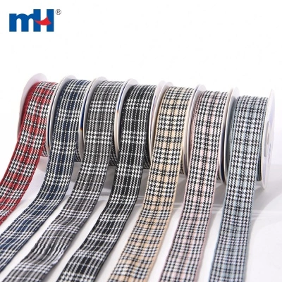 Houndstooth Tartan Ribbon