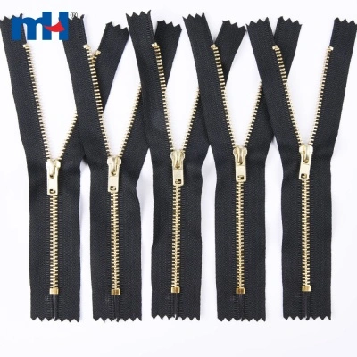 #4 Golden-brass Closed-end Zipper