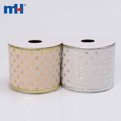 63mm Wired Christmas Holiday Ribbon