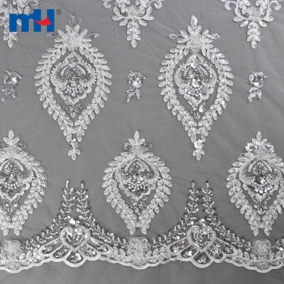 Alencon Corded Lace Material