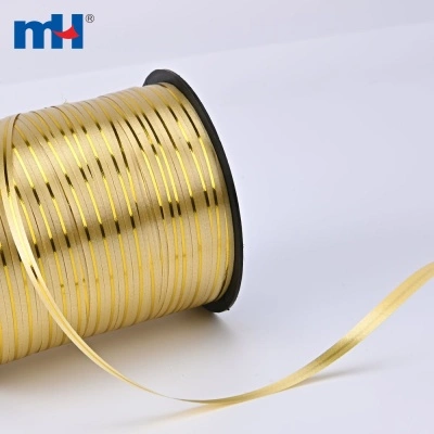 Balloon String Ribbon with Gold Wire
