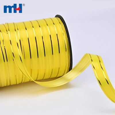 14mm Balloon String Ribbon with 2 Gold Wire