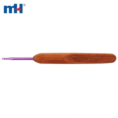 Bamboo Handle Aluminum Crochet Hook