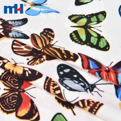 Butterfly Printed 4 Way Stretch Fabric