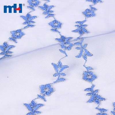 Embroidered Mesh Lace