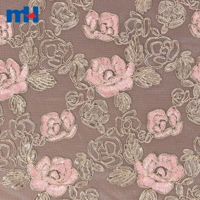 Gold Corded Bridal Lace