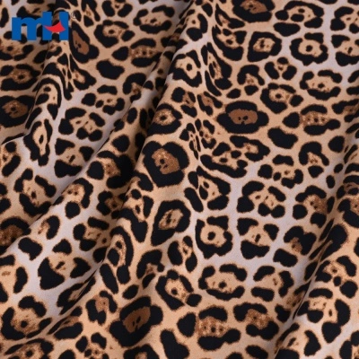 Leopard Print Two-way Spandex Fabric
