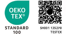 oeko tex zipper qr code
