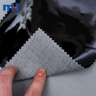 Patent Balck Artificial PU Leather