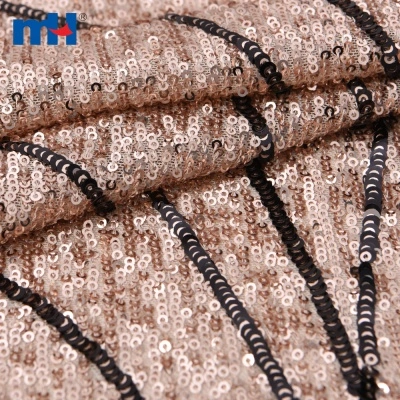 Rose Gold Lace Sequins