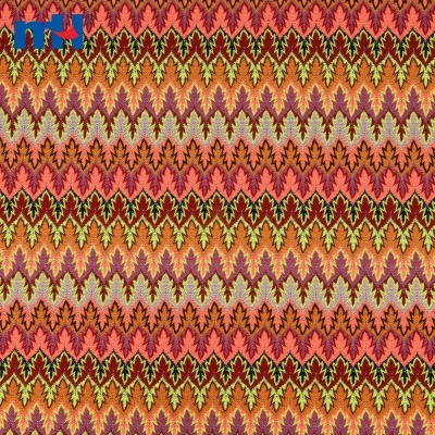 Striped Polyester Tricot Lace Fabric