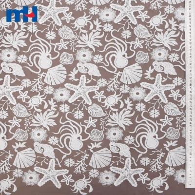 Ocean World Embroidered Organza Fabric